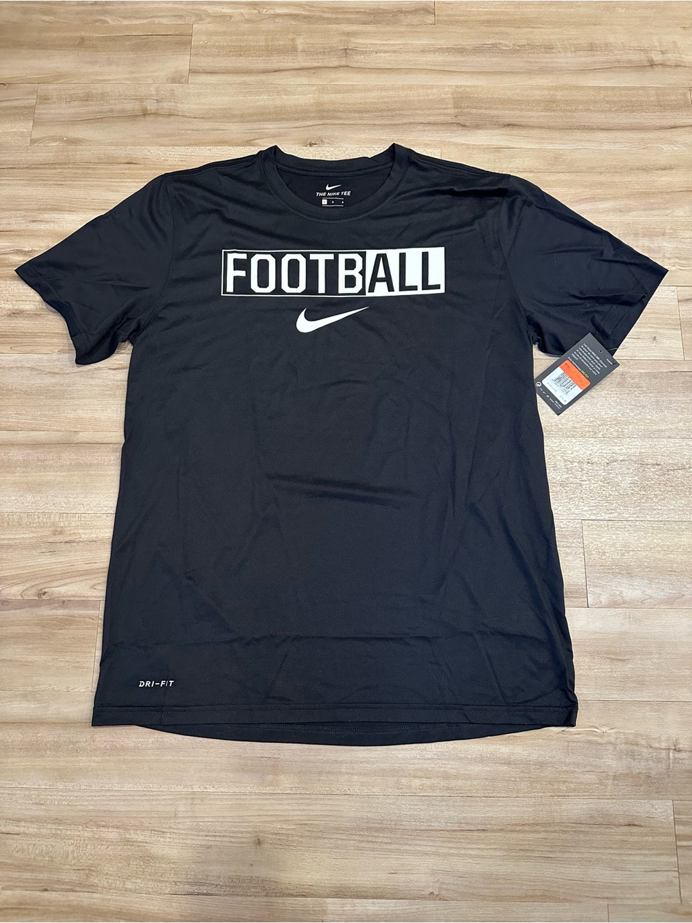 Nike The Nike Tee Dri-Fit Athletic Cut Football Shirt Size Large